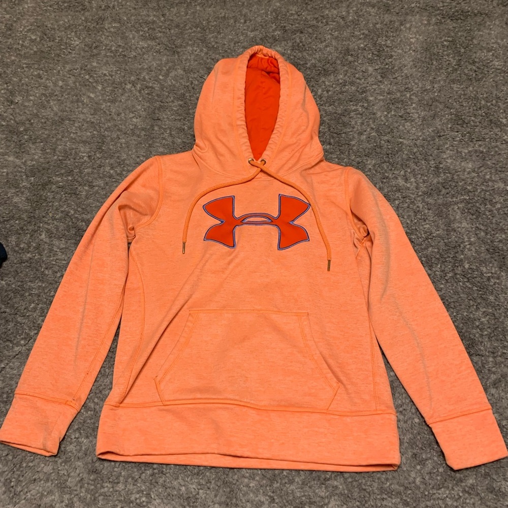 Under Armour bright orange sweater size XS